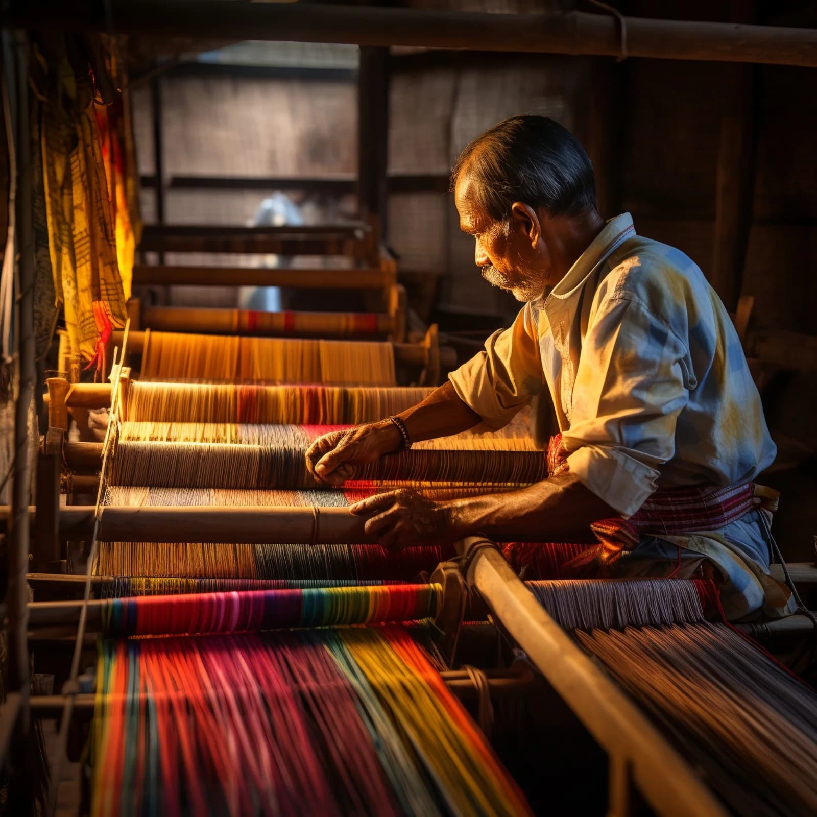 Handwoven on Pit Looms